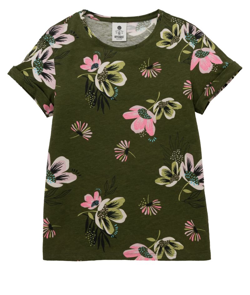 Camiseta-manga-corta-Ropa-nina-Verde