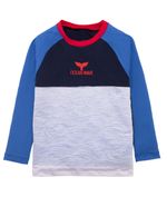 Camiseta-de-playa-manga-larga-Ropa-bebe-nino-Rojo
