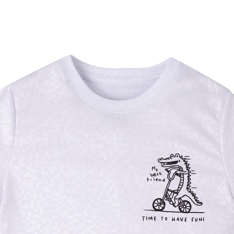 Camiseta-deportiva-deportiva-Ropa-bebe-nino-Blanco