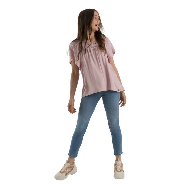 Camisa-manga-corta-Ropa-nina-Rosado