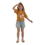 Camiseta-manga-corta-Ropa-bebe-nina-Amarillo