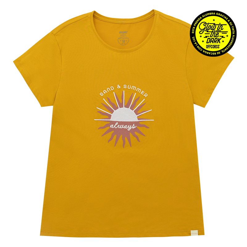 Camiseta-manga-corta-Ropa-nina-Amarillo