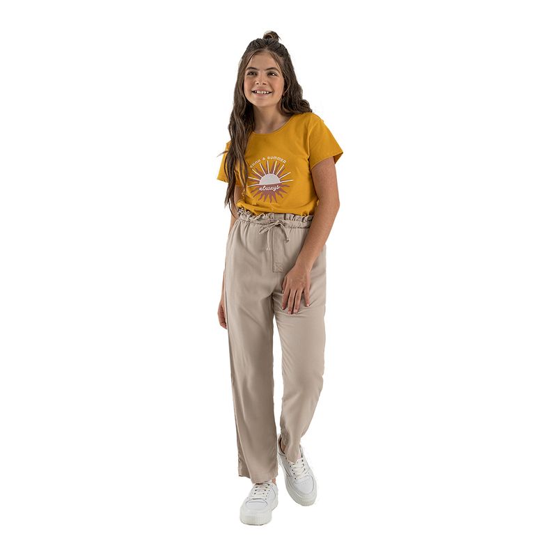 Camiseta-manga-corta-Ropa-nina-Amarillo