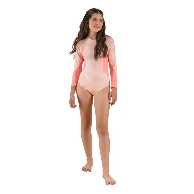 Vestido-de-baño-entero-Ropa-nina-Naranja