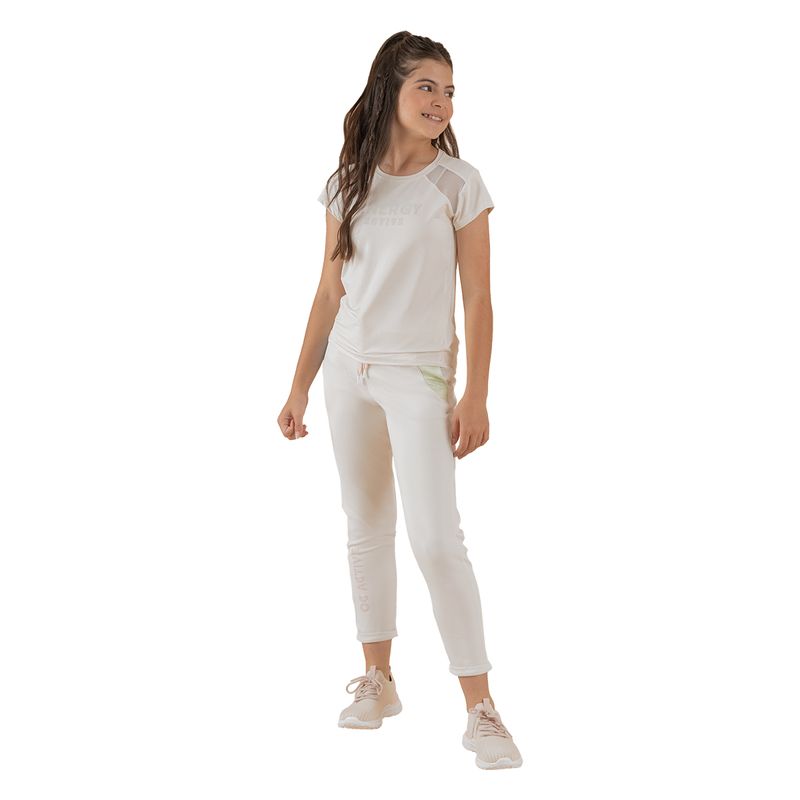 Camiseta-manga-corta-deportiva-Ropa-nina-Amarillo