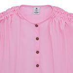 Camisa-manga-corta-con-nudo-en-mangas-para-niña-Ropa-nina-Rosado