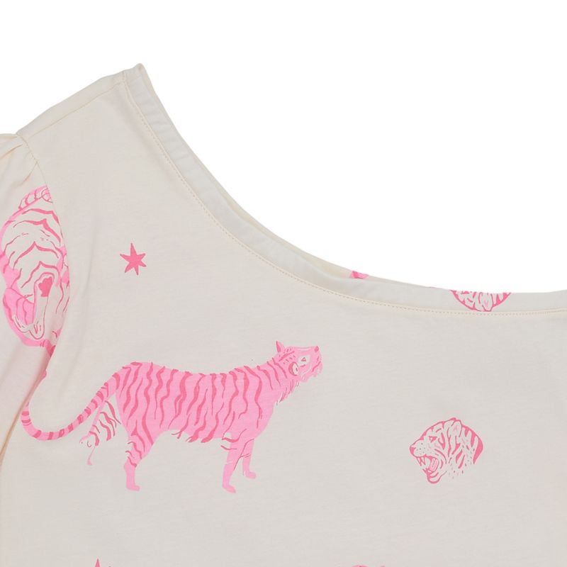 Camiseta-de-un-solo-hombro-para-niña-Ropa-nina-Cafe