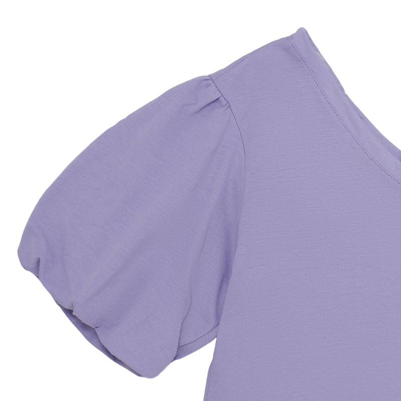 Camiseta-de-un-solo-hombro-para-niña-Ropa-nina-Morado