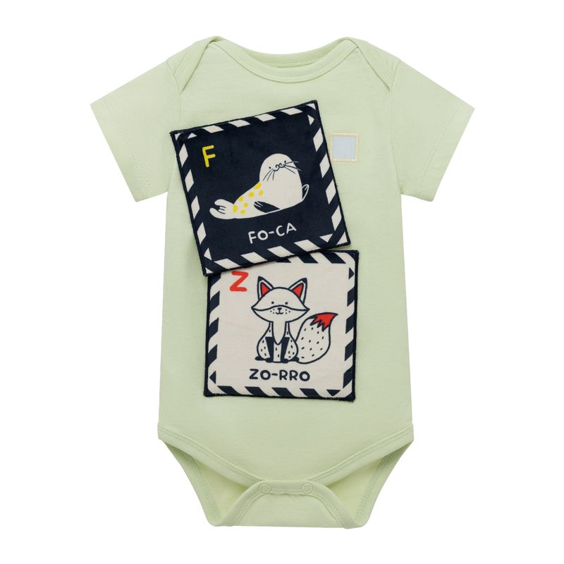 Body-manga-corta-para-recien-nacidos-Recien-nacido-Unisex-Verde