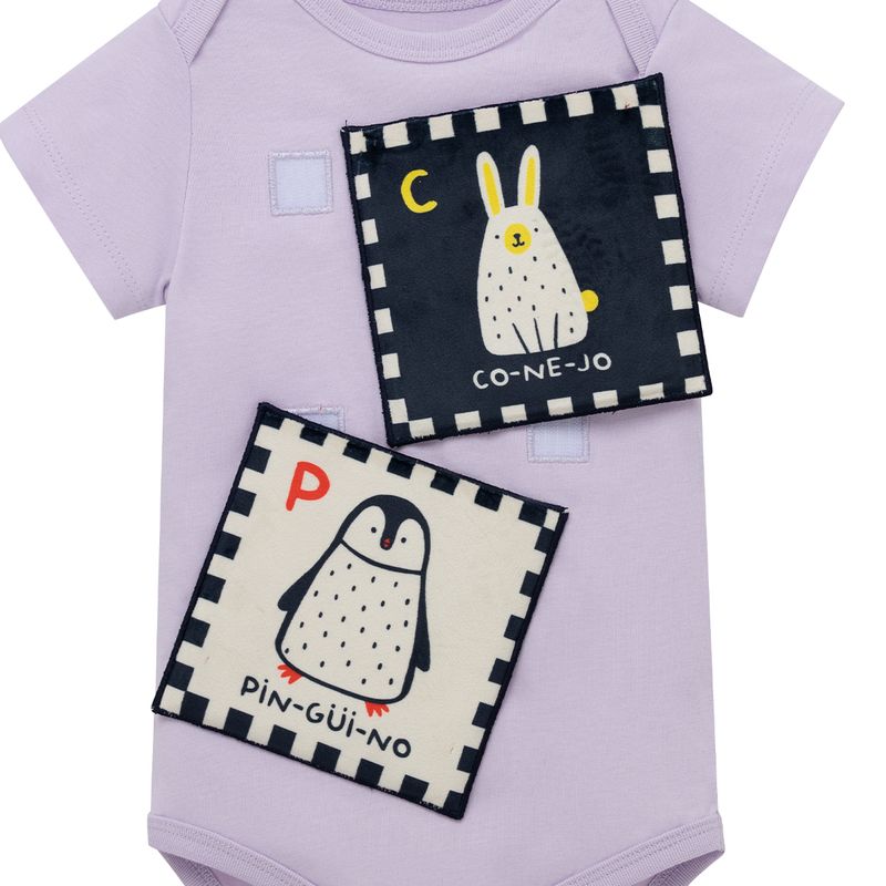 Body-manga-corta-para-recien-nacidos-Recien-nacido-Unisex-Morado