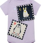 Body-manga-corta-para-recien-nacidos-Recien-nacido-Unisex-Morado
