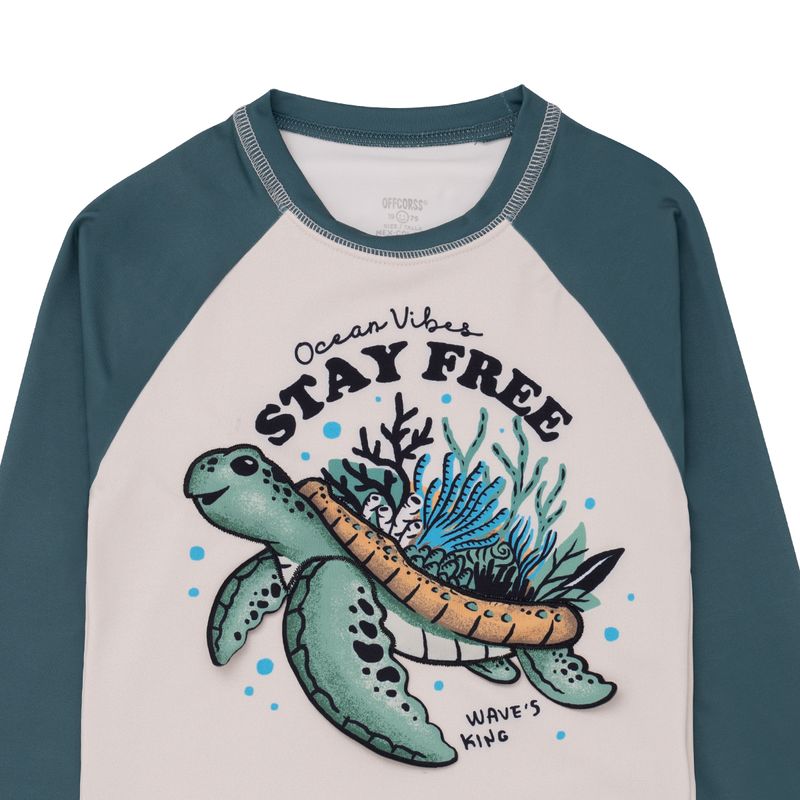 Camiseta-manga-larga-de-playa-para-bebe-niño-Ropa-bebe-nino-Verde