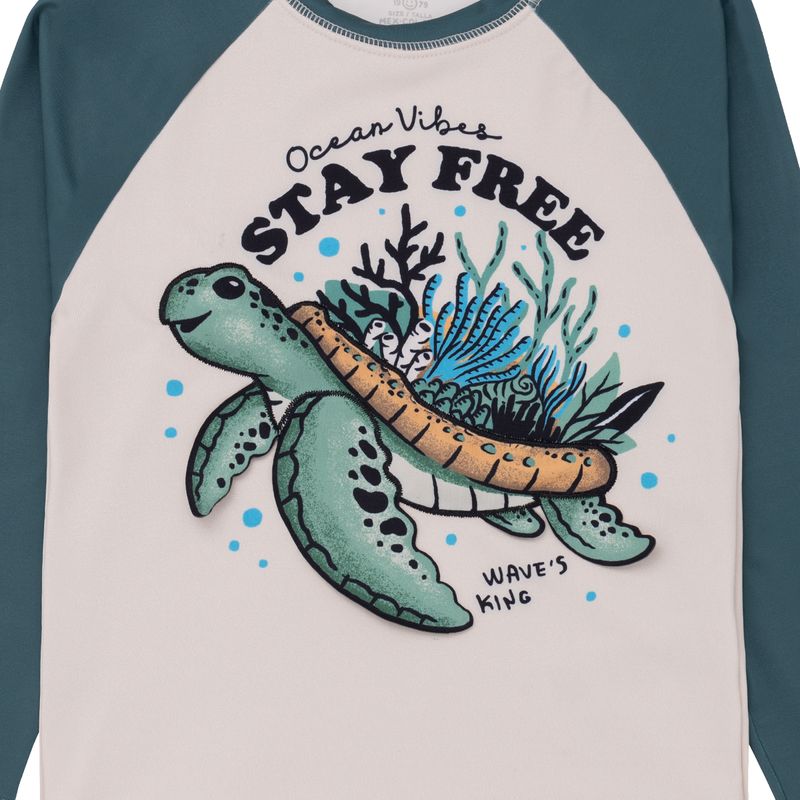 Camiseta-manga-larga-de-playa-para-bebe-niño-Ropa-bebe-nino-Verde