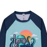 Camiseta-manga-larga-de-playa-para-bebe-niño-Ropa-bebe-nino-Azul