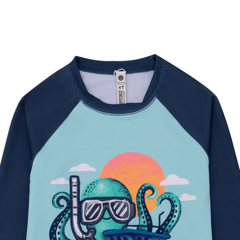 Camiseta-manga-larga-de-playa-para-bebe-niño-Ropa-bebe-nino-Azul