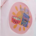 Camiseta-manga-corta-con-holograma-para-bebe-niña-Ropa-bebe-nina-Rosado