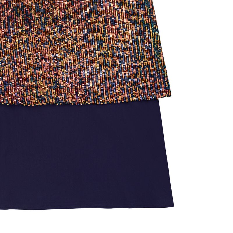 Vestido-manga-sisa-para-niña-Ropa-nina-Azul