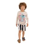 Camiseta-manga-larga-de-playa-para-bebe-niño-Ropa-bebe-nino-Cafe