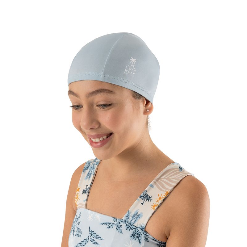 Gorro-de-baño-para-niños-unisex-Accesorios-Azul