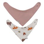 Set-x2-baberos-para-recien-nacida-niña-Ropa-recien-nacido-nina-Rosado