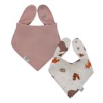 Set-x2-baberos-para-recien-nacida-niña-Ropa-recien-nacido-nina-Rosado