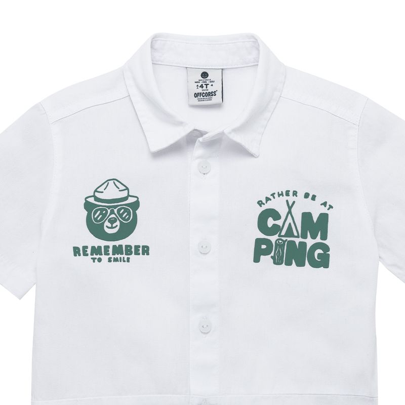 Camisa-manga-corta-para-bebe-niño-Ropa-bebe-nino-Blanco
