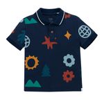 Camiseta-tipo-polo-manga-corta-para-bebe-niño-Ropa-bebe-nino-Azul
