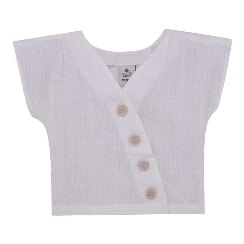 Camisa-manga-corta-para-bebe-niña-Ropa-bebe-nina-Blanco
