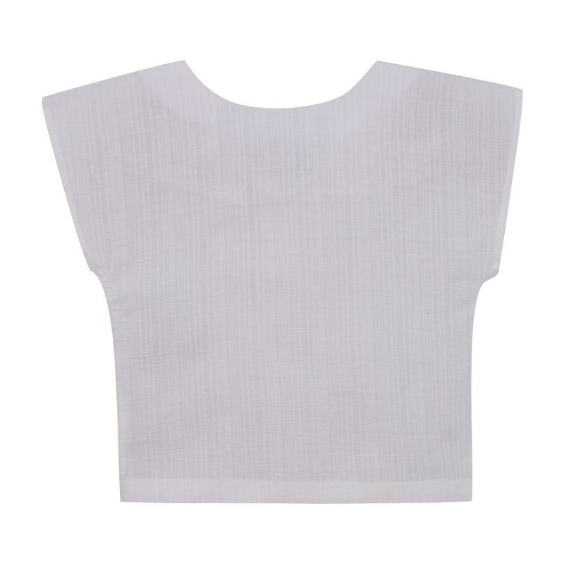 Camisa-manga-corta-para-bebe-niña-Ropa-bebe-nina-Blanco