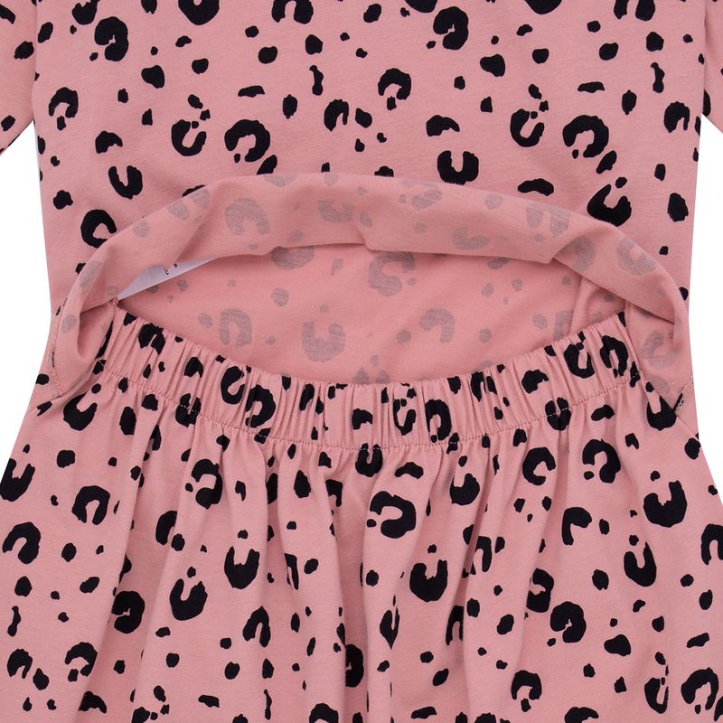 Vestido-manga-corta-para-niña-Ropa-nina-Rosado
