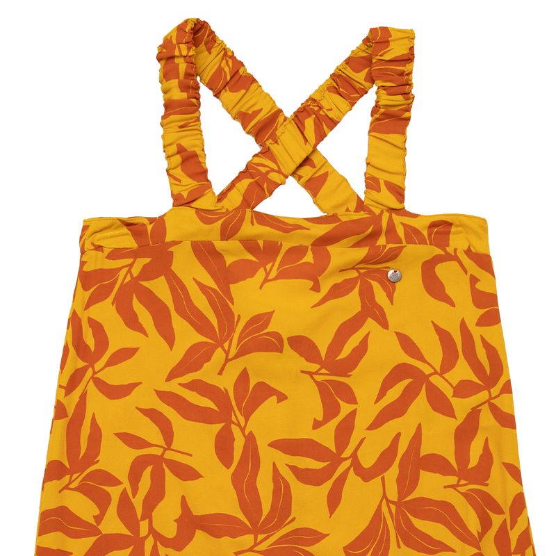 Vestido-largo-manga-sisa-para-niña-Ropa-nina-Amarillo