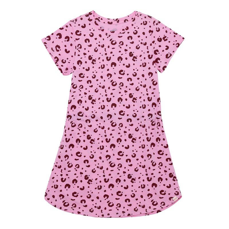Vestido-manga-corta-para-niña-Ropa-nina-Rosado