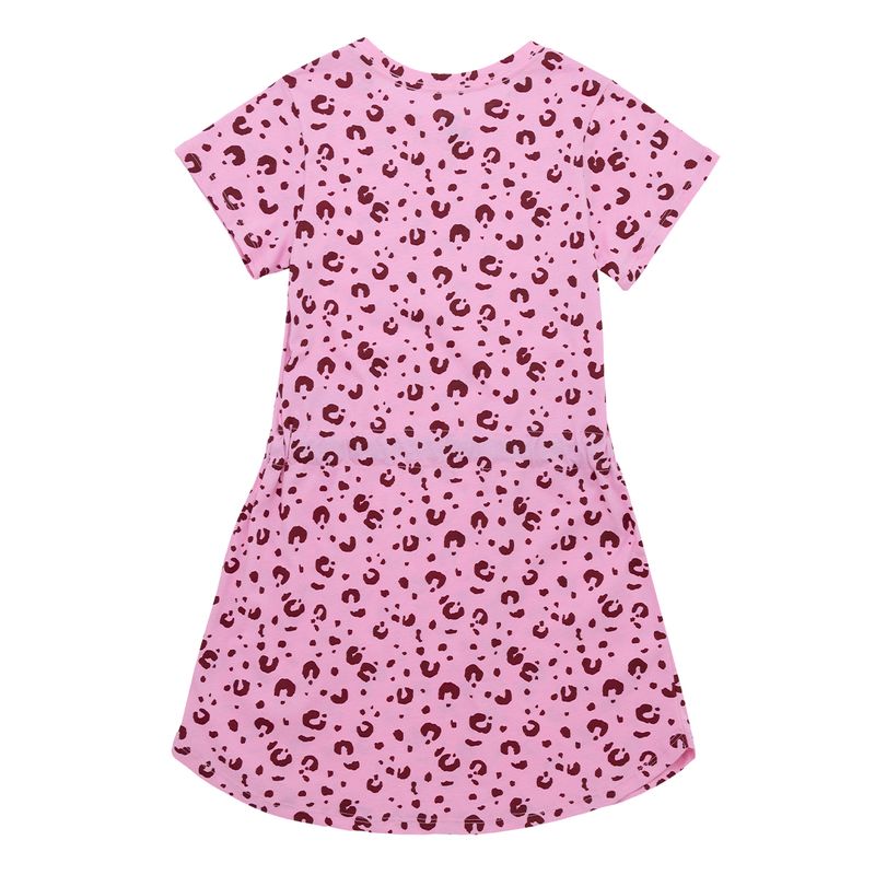 Vestido-manga-corta-para-niña-Ropa-nina-Rosado