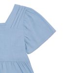 Camisa-manga-corta-crop-para-niña-Ropa-nina-Azul