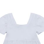 Camisa-manga-corta-crop-para-niña-Ropa-nina-Blanco