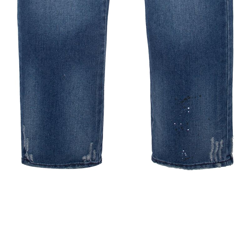 Jean-silueta-carrot-para-niños-Ropa-nino-Indigo-oscuro