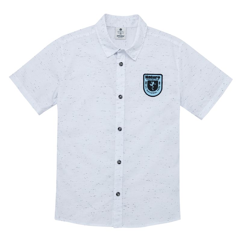Camisa-manga-corta-para-niño-Ropa-nino-Blanco
