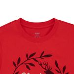 Camiseta--con-grafico-de-navidad-para-niña-Ropa-nina-Rojo