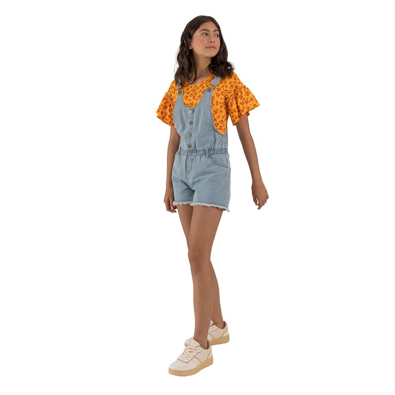Overall-corto-para-niña-Ropa-nina-Indigo-claro