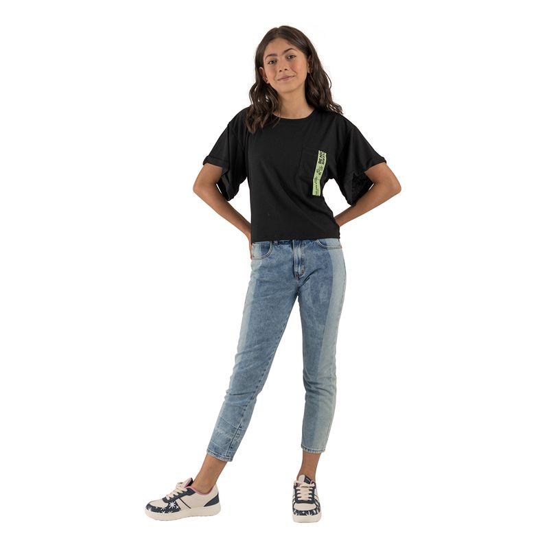 Camiseta-manga-corta-para-niña-Ropa-nina-Gris