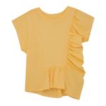 Camiseta-manga-corta-para-bebe-niña-Ropa-bebe-nina-Amarillo