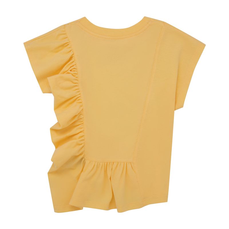 Camiseta-manga-corta-para-bebe-niña-Ropa-bebe-nina-Amarillo