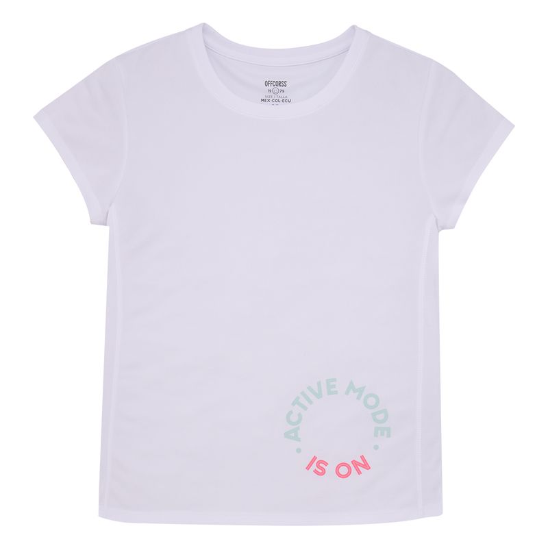 Camiseta-manga-corta-deportiva-para-niñas-Ropa-nina-Gris