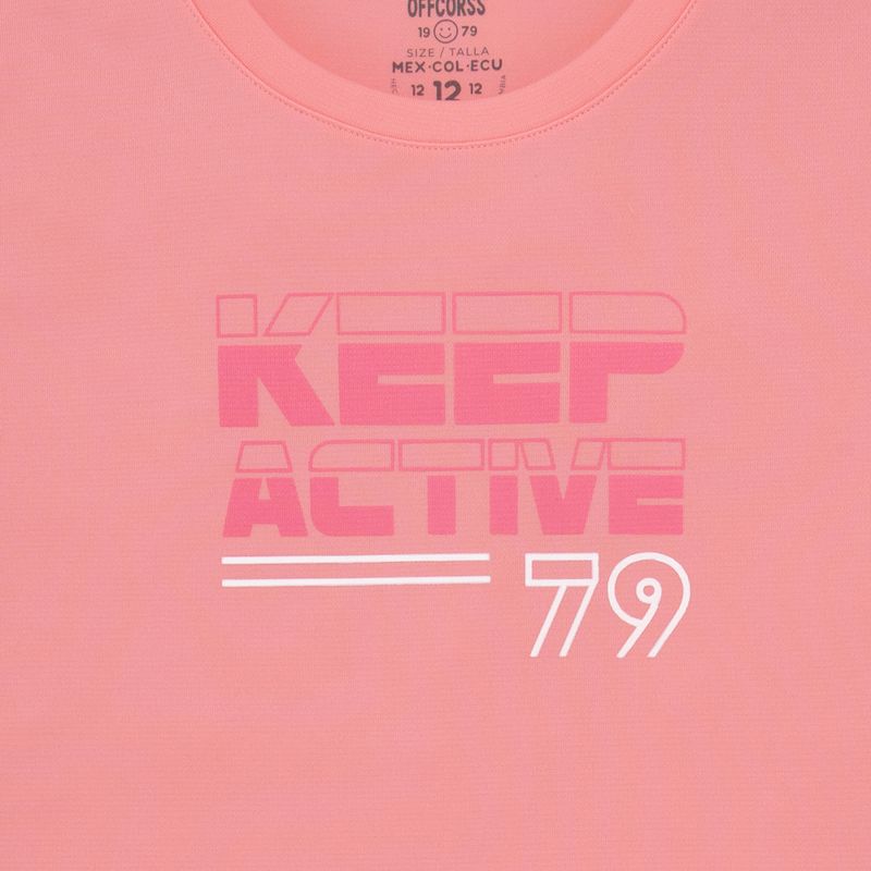 Camiseta-manga-corta-deportiva-para-niñas-Ropa-nina-Rosado