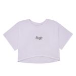 Camiseta-manga-corta-silueta-crop-para-niñas-Ropa-nina-Blanco