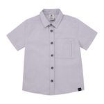 Camisa-manga-corta-para-bebe-niño-Ropa-bebe-nino-Gris