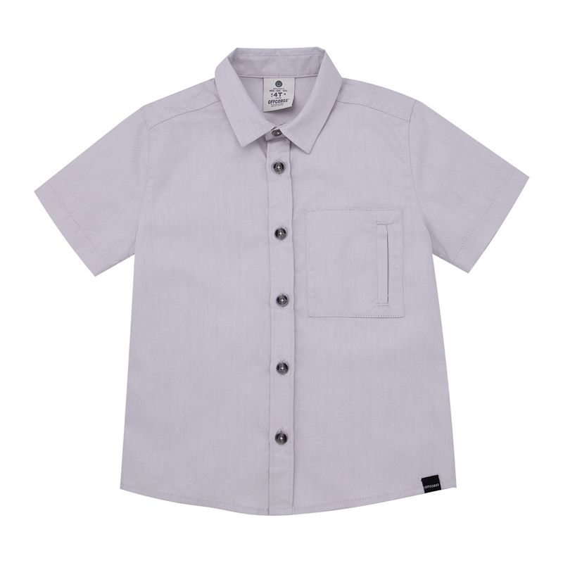 Camisa-manga-corta-para-bebe-niño-Ropa-bebe-nino-Gris