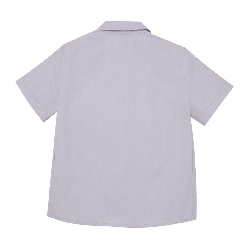 Camisa-manga-corta-para-bebe-niño-Ropa-bebe-nino-Gris