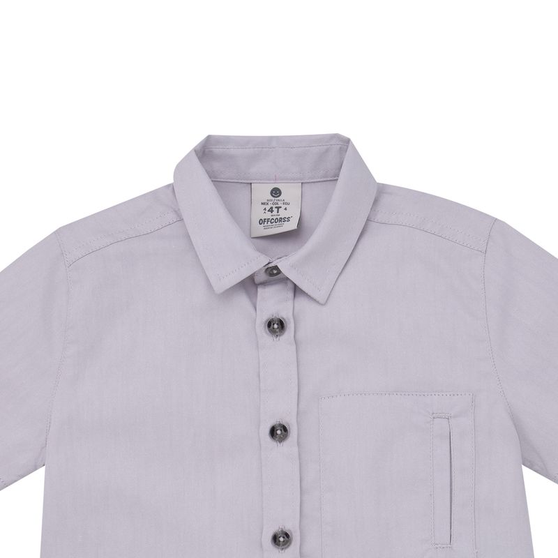 Camisa-manga-corta-para-bebe-niño-Ropa-bebe-nino-Gris