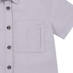 Camisa-manga-corta-para-bebe-niño-Ropa-bebe-nino-Gris